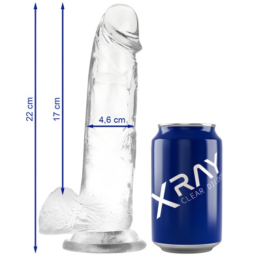 Clear Realistic Dildo - 22 cm