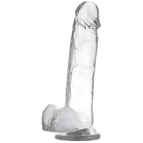 Clear Dildo Realista Transparente 22 Cm -o- 4.6 Cm
