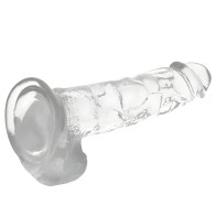 Clear Dildo Realista Transparente 22 Cm -o- 4.6 Cm