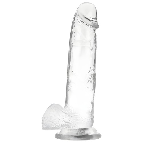 Clear Dildo Realista Transparente 22 Cm -o- 4.6 Cm