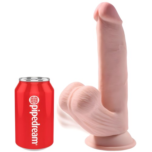 King Cock Plus 3D Dildo with Swinging Balls