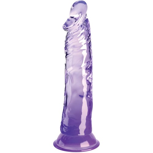King Cock Clear Pene Realístico 19.7 Cm Morado