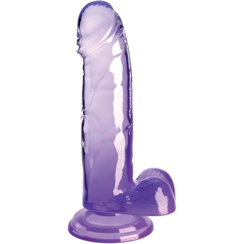 Clear Realistic Penis With Balls 15.2 cm