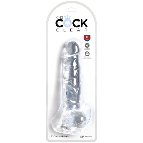 King Cock Clear Realistic Dildo