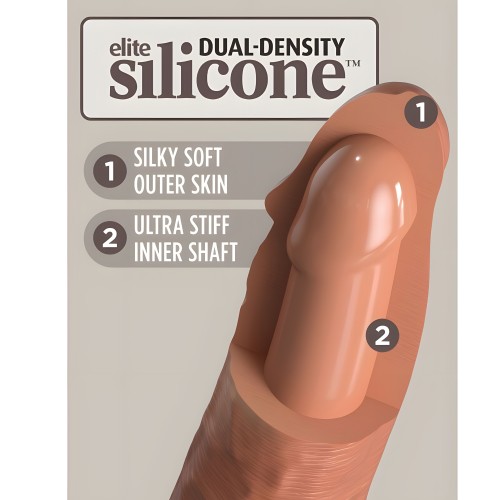 King Cock élite Dildo Realístico Silicona 20.3 Cm Caramelo
