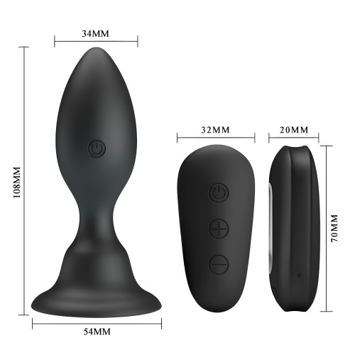 Mr Play Vibrating Anal Plug with Remote Control