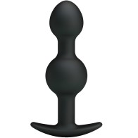Pretty Love - Silicone Anal Balls 10.3 Cm Black