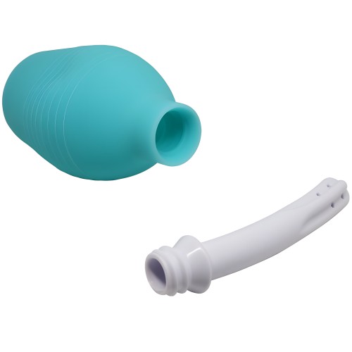 Blue Rubber Anal Douche for Cleanliness