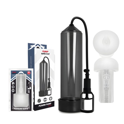 Pump Addicted RX7 Black Erection Pump with Masturbator