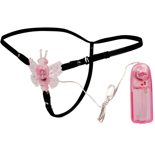 Baile Adjustable Harness with Butterfly Vibrator