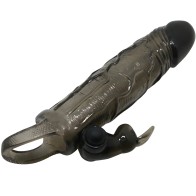 Brave Man Realistic Penis Sleeve with Rabbit - 16.5 cm