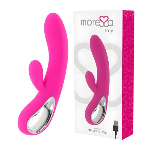 Troy Masajeador Punto G Y Clitoris Premium Silicone Recargable