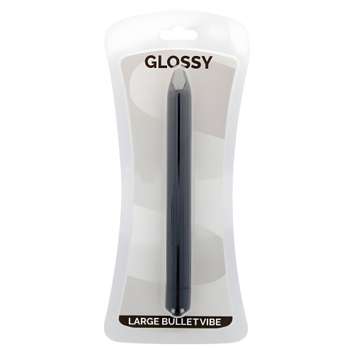 Glossy Slim Vibrator Black