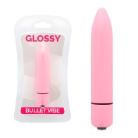 Glossy Thin Intense Vibrator Pink