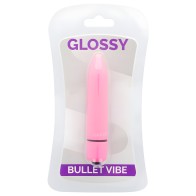 Glossy Thin Intense Vibrator Pink