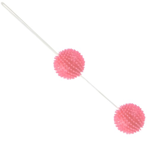 Textured Pleasure Balls - Pink 3.6 cm