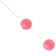 Textured Pleasure Balls - Pink 3.6 cm
