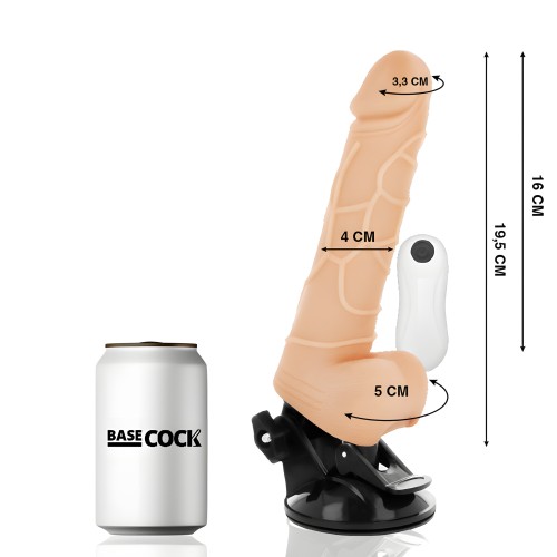 Basecock Realistic Remote Control Vibrator Natural 19.5cm