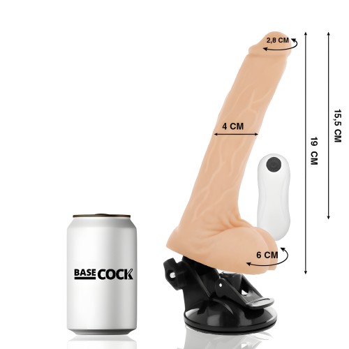 Realistic Remote Control Vibrator Natural 19 Cm -o- 4 Cm