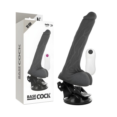 Realistic Vibrator Remote Control Black 19 cm