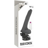 Realistic Vibrator Remote Control Black 19 cm