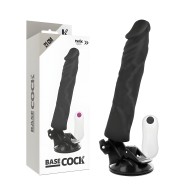 Remote Control Realistic Vibrator Black 21cm