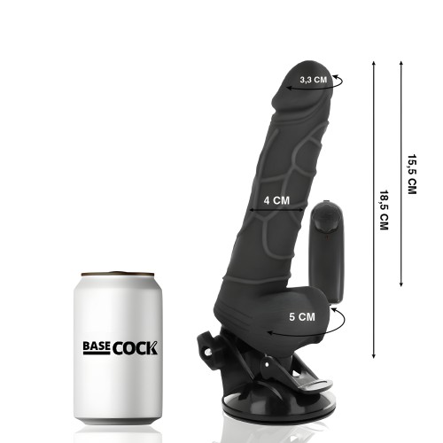 Basecock - Realistic Vibrator Remote Control Black 18.5 Cm -o- 4cm