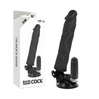Basecock Realistic Vibrator Remote Control Black 21 Cm