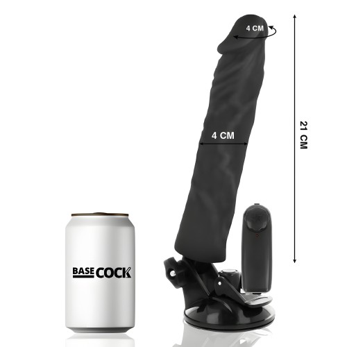 Basecock Realistic Vibrator Remote Control Black 21 Cm