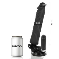 Basecock Realistic Vibrator Remote Control Black 21 Cm