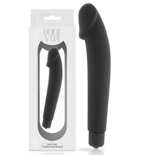 Vibrador Realista Silicona Negro