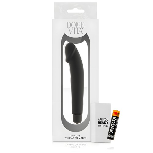 Vibrador Realista Silicona Negro