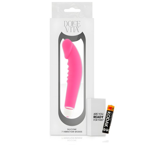Dolce Vita Realistic Pleasure Vibrator Pink