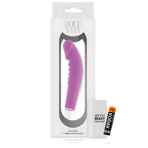 Realistic Pleasure Vibrator Silicone Lilac