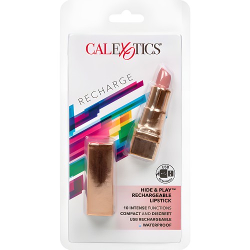 Calexotics Hide & Play Soft Lipstick Bullet Vibrator