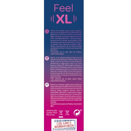 Control Feel XL Vibrator - 5 Speeds, Waterproof