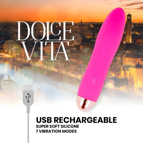 Vibrador Recargable Four Rosa 7 Velocidades