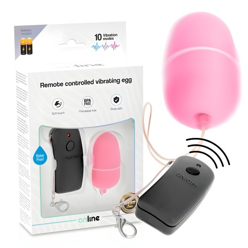 Huevo Vibrador Rosa Con Mando