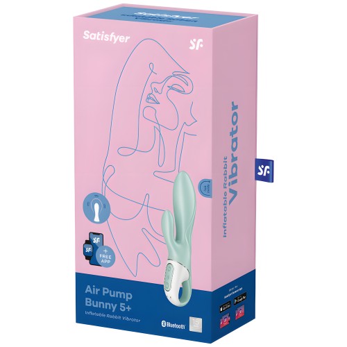 Satisfyer - Vibrador Rabbit Inflable App Verde