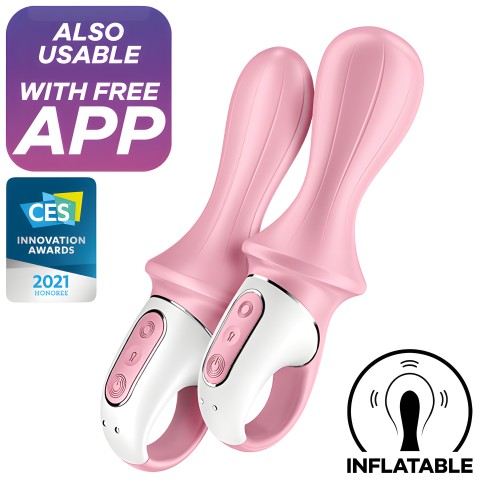 Satisfyer - Air Pump Booty 5+ Vibrador Anal Inflable Rosa