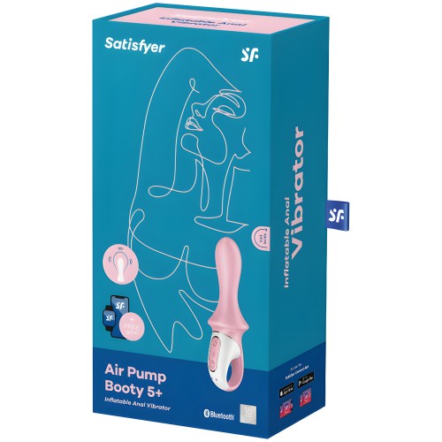Satisfyer Air Pump Booty 5+ Inflatable Vibrator Pink