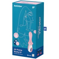 Satisfyer - Air Pump Booty 5+ Vibrador Anal Inflable Rosa