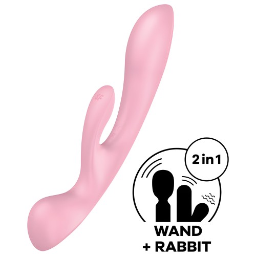 Satisfyer - Triple Oh Vibrador Híbrido Rosa