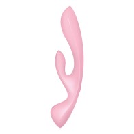 Satisfyer - Triple Oh Vibrador Híbrido Rosa