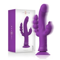 Intense Casanova Rabbit Vibrator Silicone Triple Motor Purple