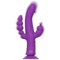 Intense Casanova Rabbit Vibrator Silicone Triple Motor Purple