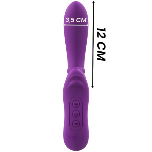 Intense - Harry Vibrador Flexible Con Lengua Morado