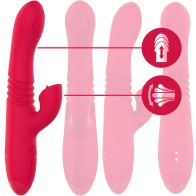 Intense Dua Multifunction Rechargeable Vibrator Red