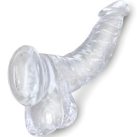 Pene Realístico Curvado Clear King Cock - 16.5 Cm