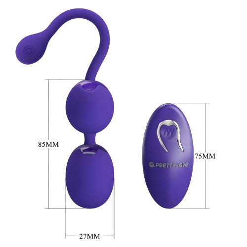 Pretty Love - Remote Control & Vibrating Balls Violet